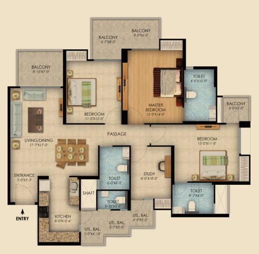 RG Mirage floor plan1